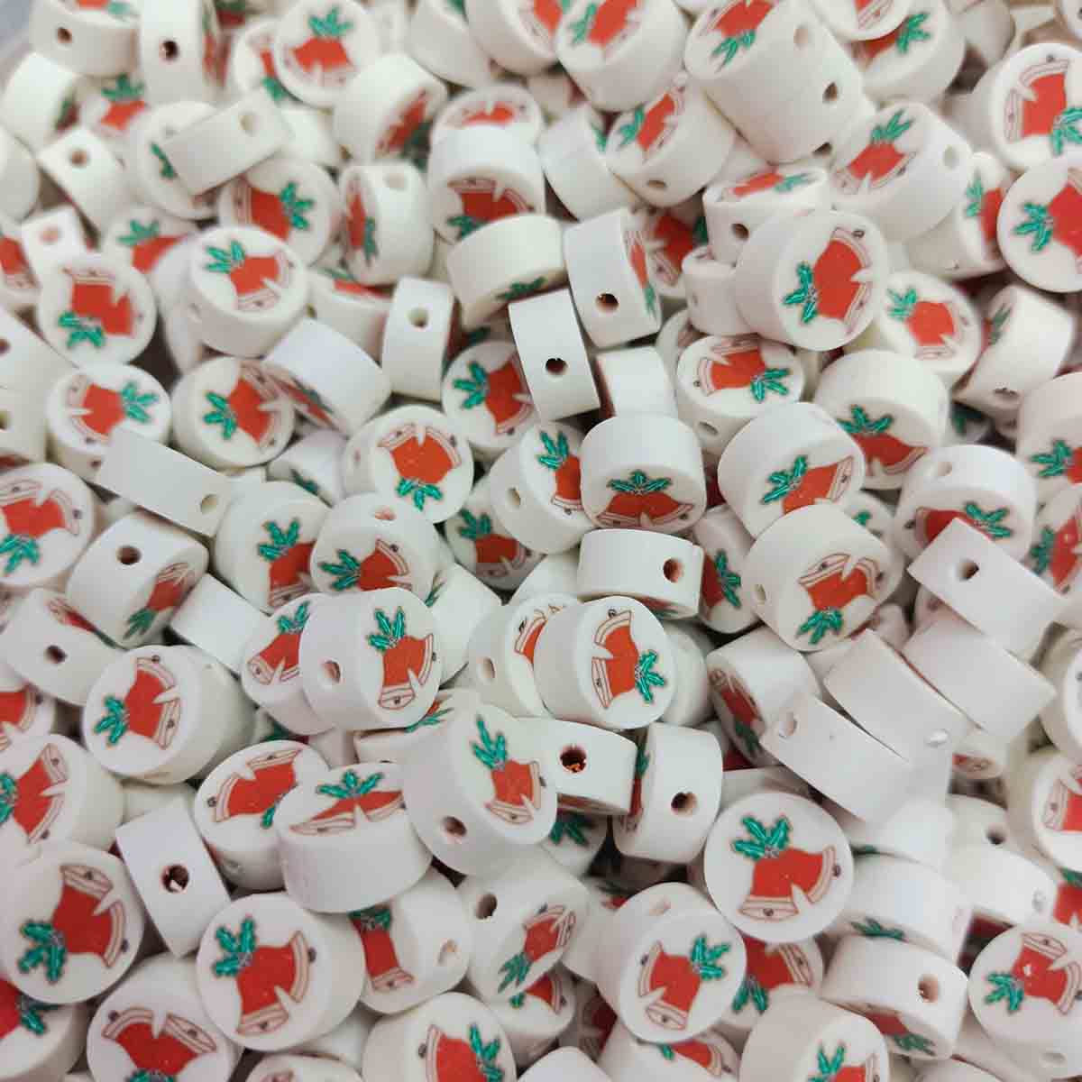 Fiasrel 1000pcs Christmas series soft clay beads