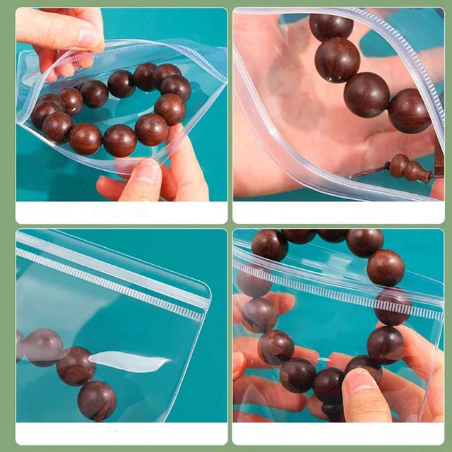 Fiasrel 10pcs Anti-oxidation PVC jewelry and collectible sealed bags