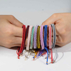 Fiasrel 5pcs Multicolored pretzel ethnic style bracelet