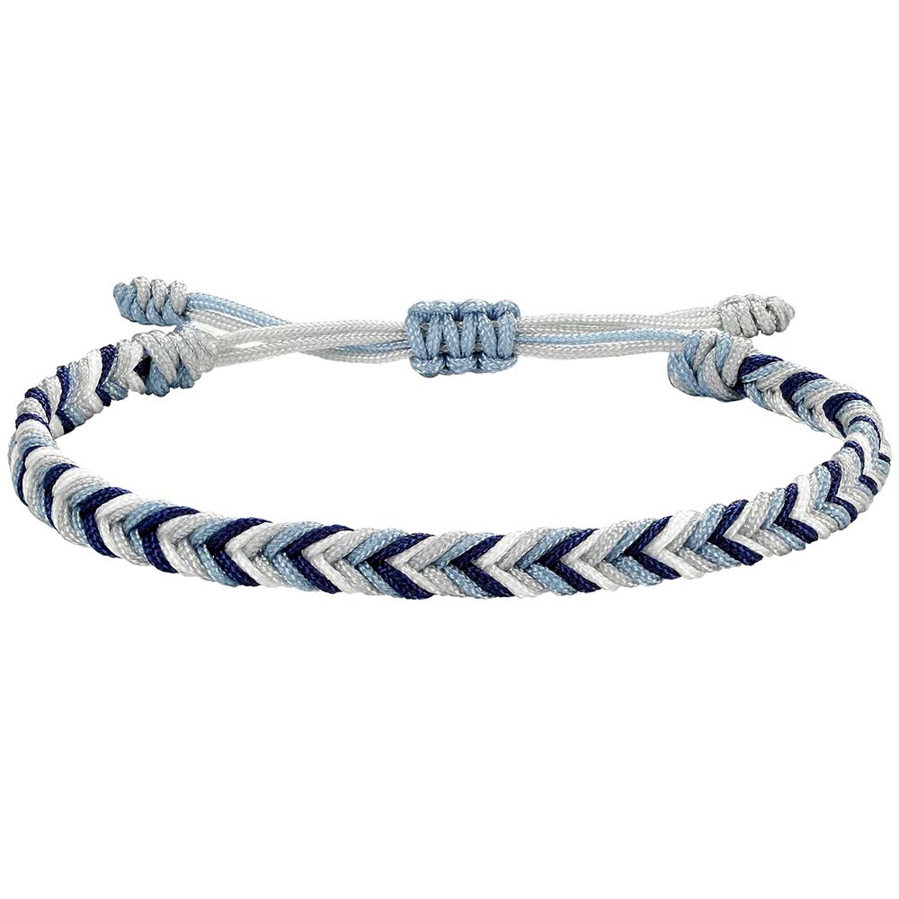 Fiasrel 6pcs Fishbone braid color-blocked bracelet