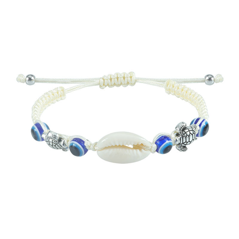 Fiasrel 2pcs Turtle shell beach bracelet