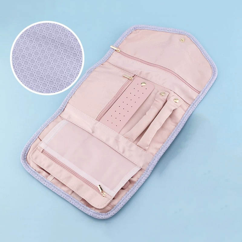 Fiasrel 44*22cm Large printed travel folding jewelry bag