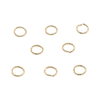 Fiasrel 100pcs 18k gold-plated patterned open ring