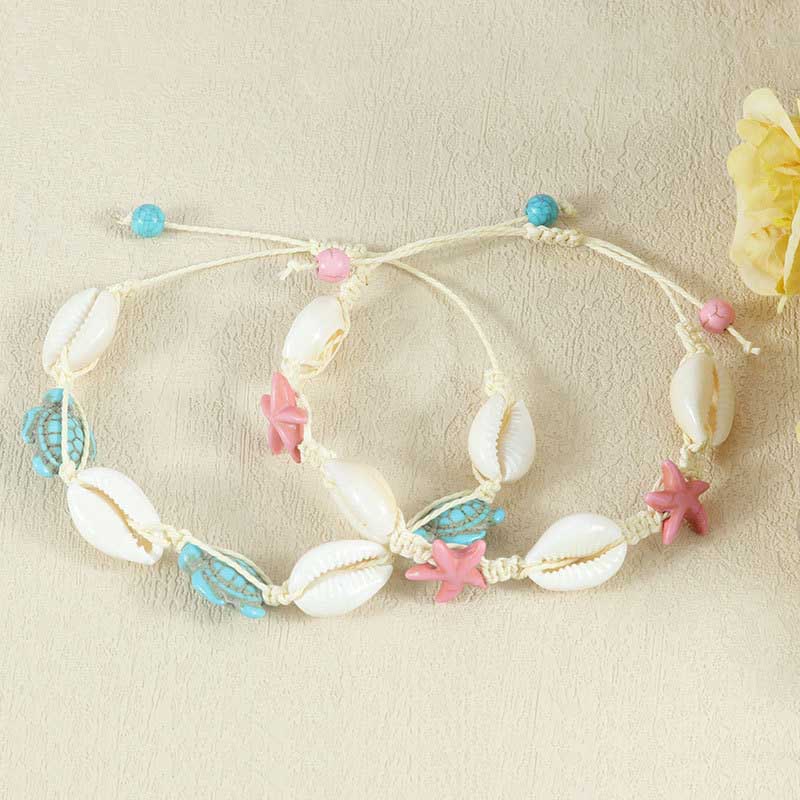 Fiasrel Bohemian-style ocean bracelet necklace