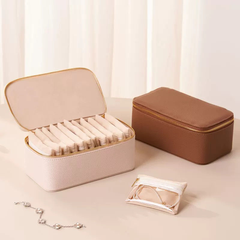Fiasrel 21*12*8cm High-end jewelry box storage bag