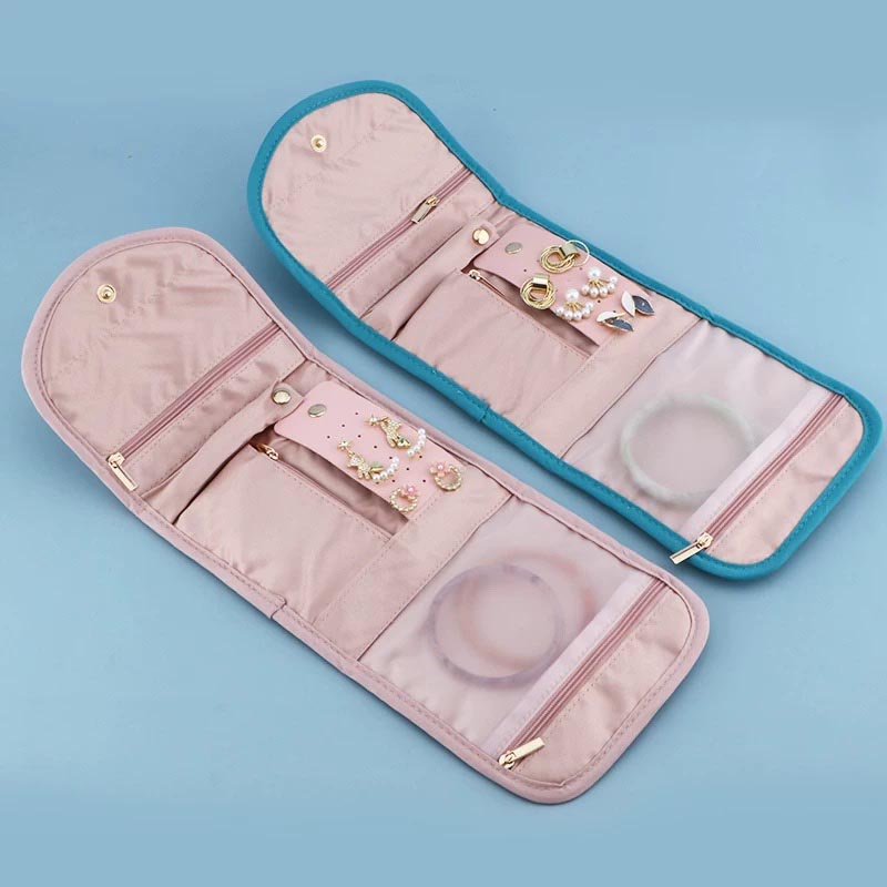 Fiasrel 40*14cm Large folding jewelry bag for travel