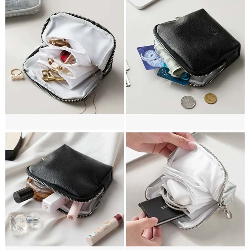Fiasrel 10.8*12*13.5cm High-end multi-layer jewelry storage bag