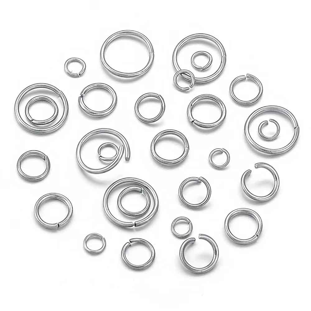 Fiasrel 200pcs Open ring connection ring jewelry accessory