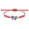 Fiasrel 2pcs Independence Day patriotic wristband