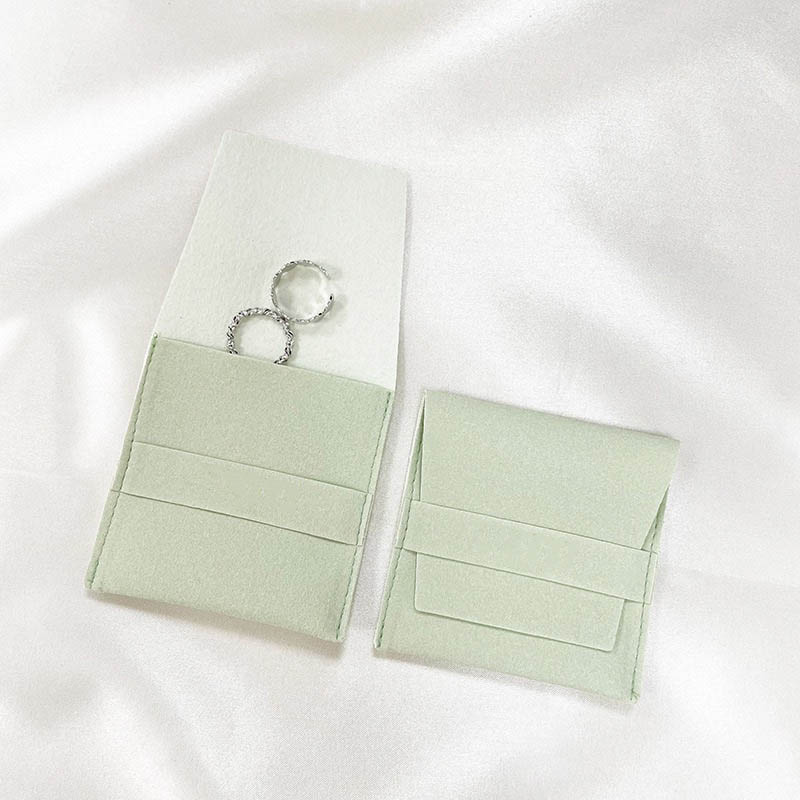 Fiasrel 8*8cm Faux leather fleece flip-top accessory bag