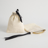 Fiasrel Bamboo joint cotton fabric drawstring bag
