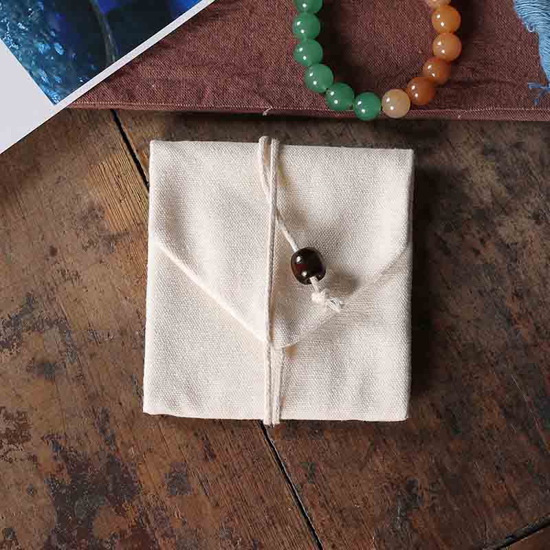 Fiasrel Cotton and linen rope jewelry bag