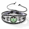 Fiasrel Anime Game Genshin impact Bracelet Vintage Leather Bracelet