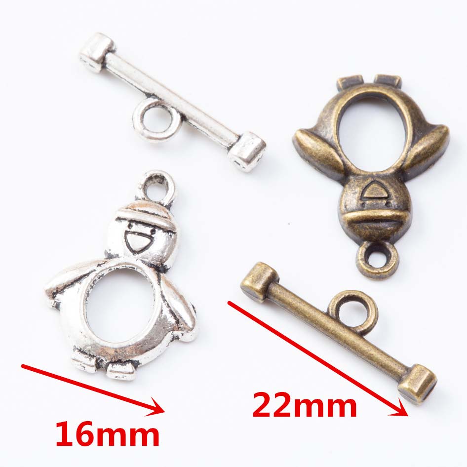 Fiasrel 10pcs Stainless Steel OT Clasp Toggle Clasps