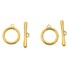 Fiasrel 10pcs Alloy Toggle Ring Bar Clasps for Jewelry Bracelet Necklace Making Accessories