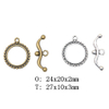 Fiasrel 10pcs DIY Jewelry Accessories Necklace Bracelet OT Clasp Toggle Clasps