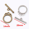 Fiasrel 10pcs DIY Accessories Vintage Zinc Alloy Bracelet Necklace OT Connector Clasps