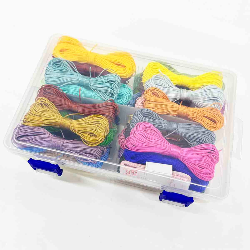 Fiasrel No.72 0.8mm Jade Thread Kit: 52pcs 0.8mm Nylon Jade Thread Braided Rope String for Jewelry Making DIY Craft