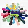 Fiasrel 3mm 10Yards Colored Cotton Rope Yarn Macrame Cord Cotton Ropes