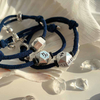 Fiasrel Zodiac Sign Bracelet Birthday Gift Lovers Retro Couple 12 Zodiac Rope Bracelet