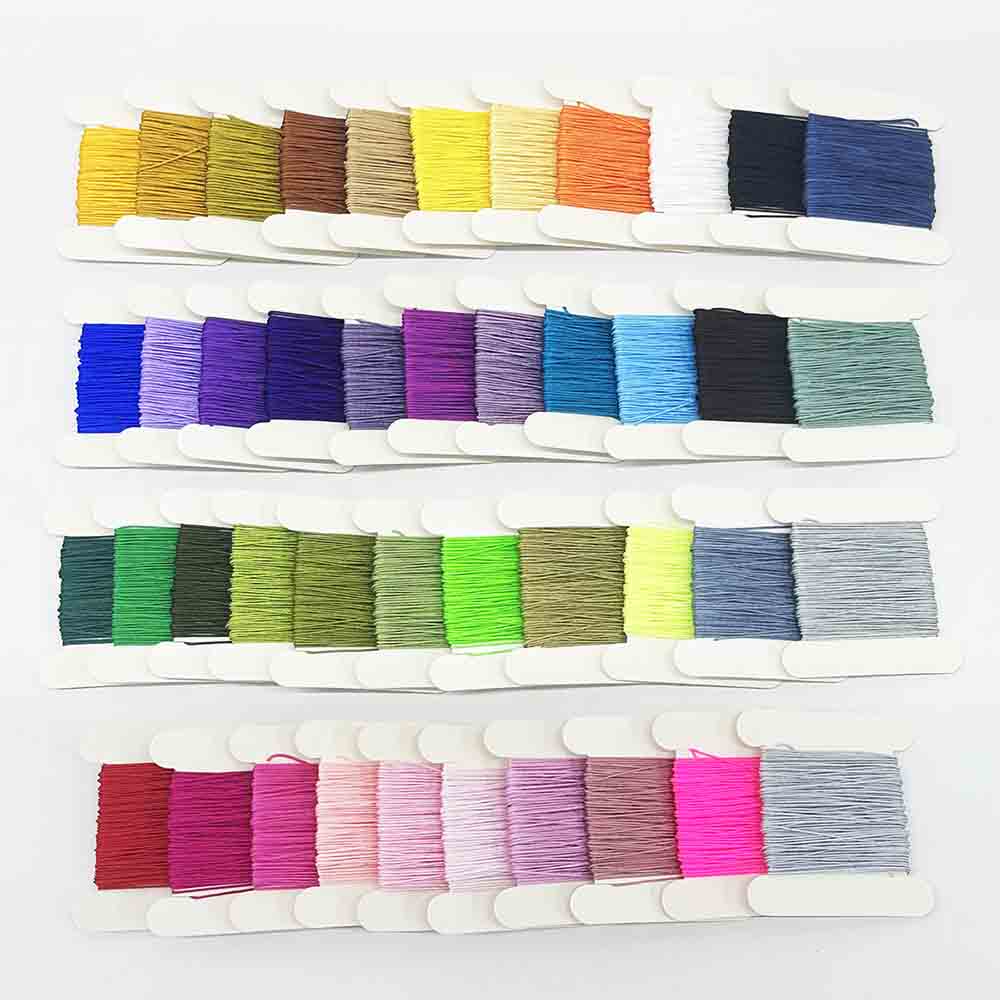 Fiasrel 0.6mm Jade Thread Kit: 10yards/lot 0.6mm 42pcs Nylon Cord Beading Thread Jade Rope