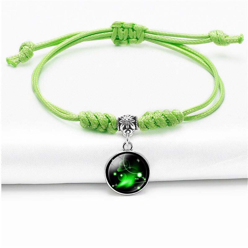 Fiasrel 12 Constellation Zodiac bracelet Adjustable Wristband Bracelets