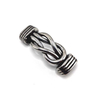 Fiasrel Stainless Steel Vintage Connector DIY Jewelry Clasp Leather Cord for Men Bracelets 6 *12mm
