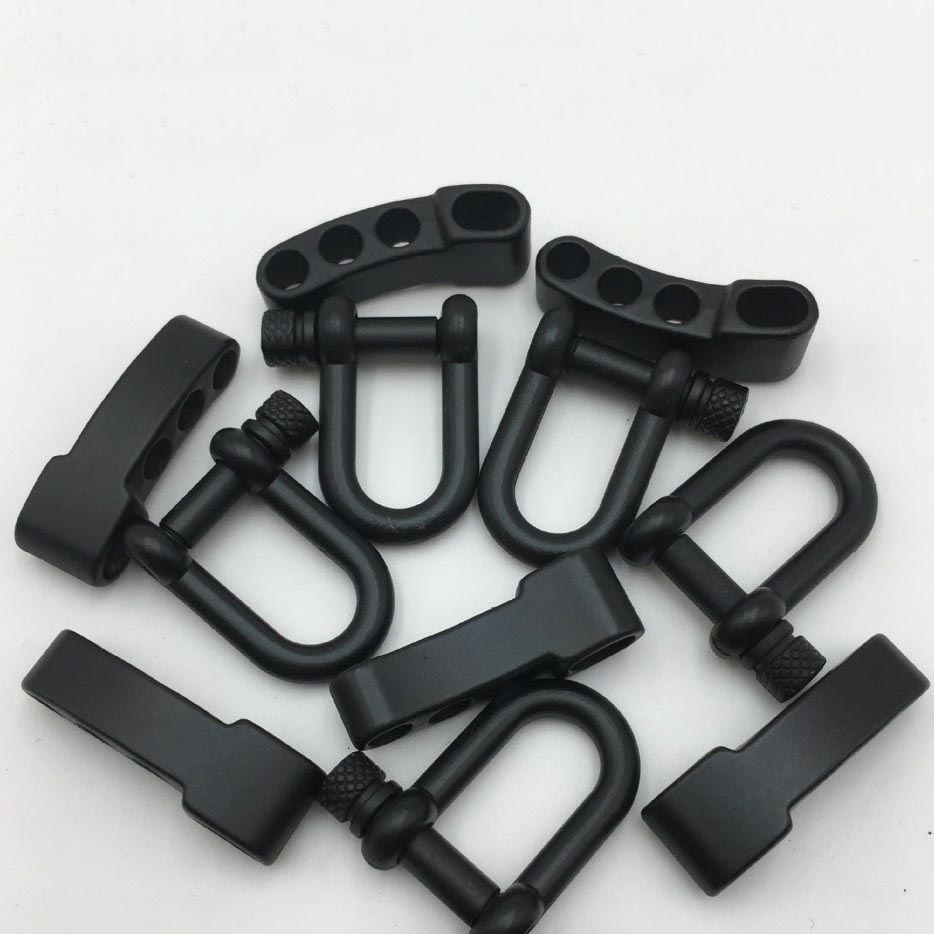Fiasrel U Anchor Shackle Screw Pin Paracord Bracelet Buckle Outdoor Survival Rope Accessories Paracord Bracelet Parts