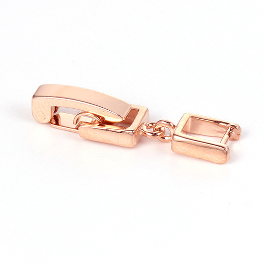 Fiasrel 3pcs White Rose Gold Plated Extenders Extension Buckles Clasps for Bracelet Necklace Jewelry Making