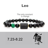 Fiasrel 8mm Beads Zodiac Bracelet Stone Star Sign Astro Horoscope Bracelet