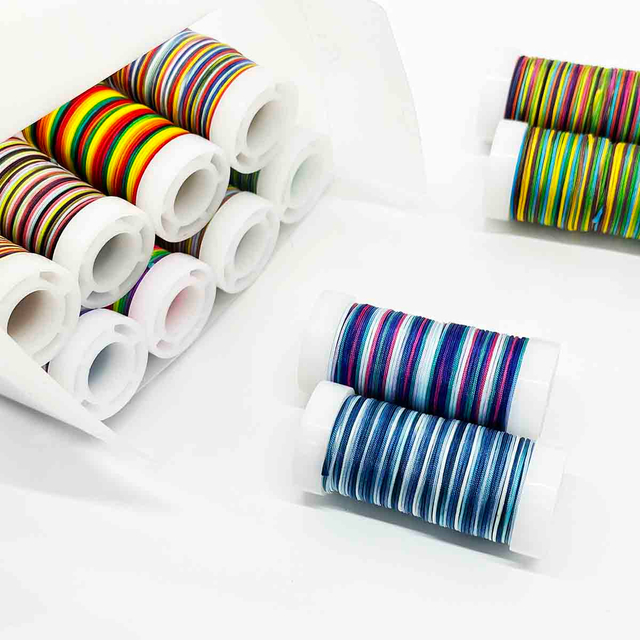 Fiasrel No.72 0.8mm 12rolls/set Gradient Series Jewelry Making Jade Thread Knot Beading String