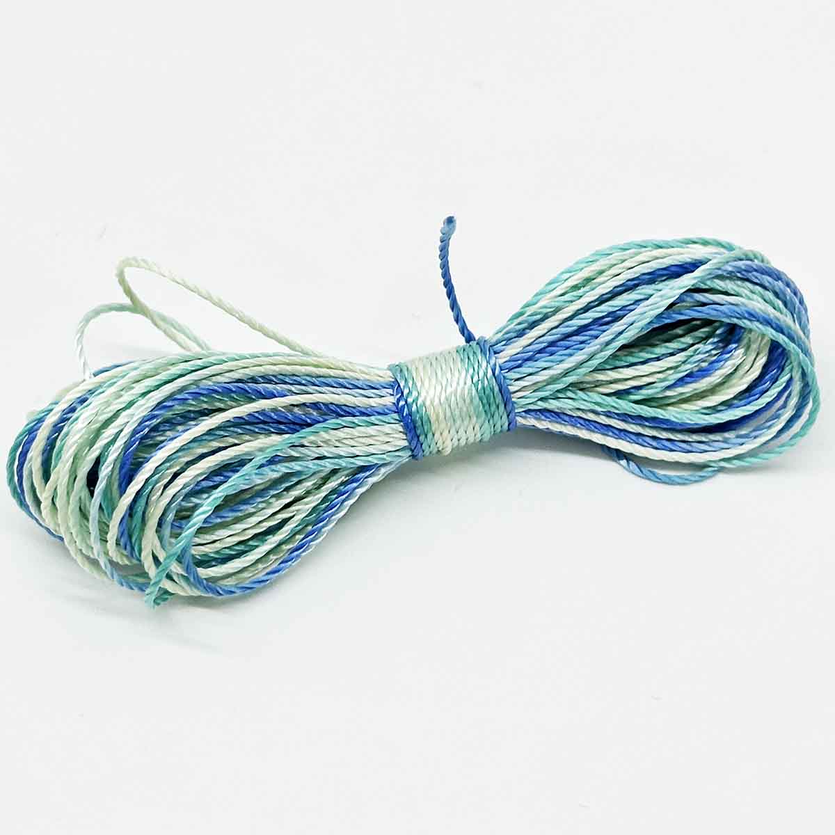 Fiasrel 10yards/lot 18 Strands 100% Polyester Thread Multicolor Rainbow Sewing Thread