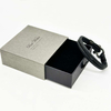 Fiasrel Leather Rope Braided Horseshoe Buckle Stainless Steel Bracelet