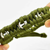 Fiasrel Adjustable Mens Outdoor Survival Paracord Bracelet