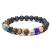 Fiasrel Universe Galaxy eight planets Sun universe Elastic Natural Stones Gemstones Bracelets Bangles