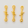 Fiasrel 10pcs Tiny Twisted Thorns Connectors Charms DIY Necklaces Bracelet Making Jewelry Accessory