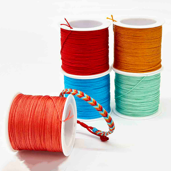 Fiasrel 0.8mm 5rolls 43yards/roll Moonlight over the Lotus Pond Color Series Jewelry Jade Thread Knot Beading String
