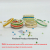Hot Sales Fashion Multicolor Beads Bracelet Thread Package for Bracelet Making