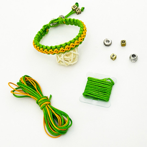 DIY Handmade Green and Yellow Bracelet Thread for Bracelet Making
