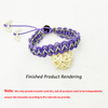 Butterfly Bead Flat Knot Handmade Bracelet Rope Thread