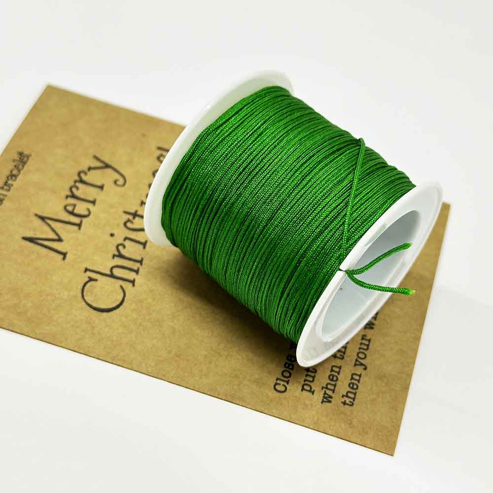 Fiasrel Christmas Thread Kit: 0.6/0.8/1.0/1.5mm 5-20yards Nylon Knot Macrame Cord Rope for DIY Bracelet Necklace Jewelry Making Craft Supplies