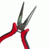 Fiasrel Jewelry Pliers Tools Long Needle Round Flat Bent Cutting Plier Scissors Kit for DIY Jewelry Craft Making
