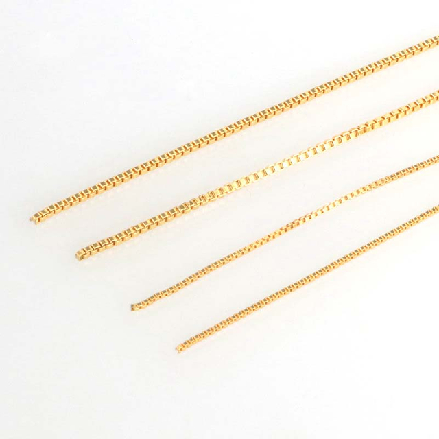 Fiasrel 1m Adjustable Bracelet 18K Gold Plated Anti-allergy Chain Round Beads Pull-out Brass Jewelry Female