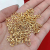Fiasrel 10/50pcs Jewelry Bulk Making Brass Spring Ring Clasp