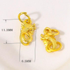 Fiasrel 10pcs Sargent Fishtail Buckle Head Dragon Phoenix Buckle Accessories DIY Bracelet Necklace Pendant Connection