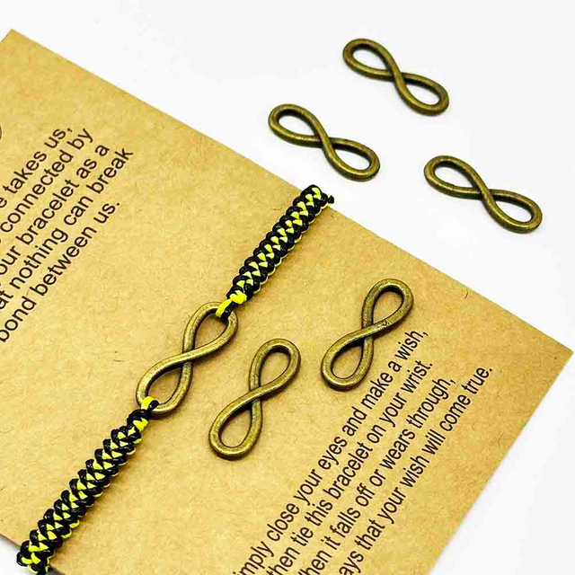 Fiasrel 10pcs DIY Vintage Alloy Jewelry Accessories - 8-Shape Connectors