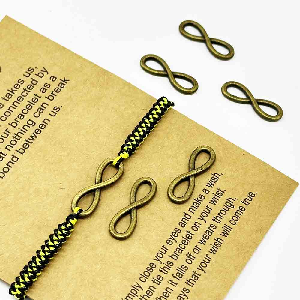 Fiasrel 10pcs DIY Vintage Alloy Jewelry Accessories - 8-Shape Connectors