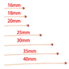 Fiasrel 100pcs Rose Gold Plated Double Eyes Pin Earring Posts Ball Head Needles for DIY Jewelry Making