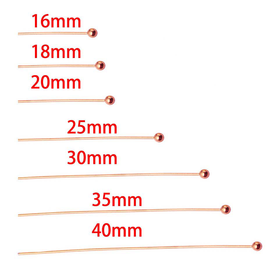 Fiasrel 100pcs Rose Gold Plated Double Eyes Pin Earring Posts Ball Head Needles for DIY Jewelry Making