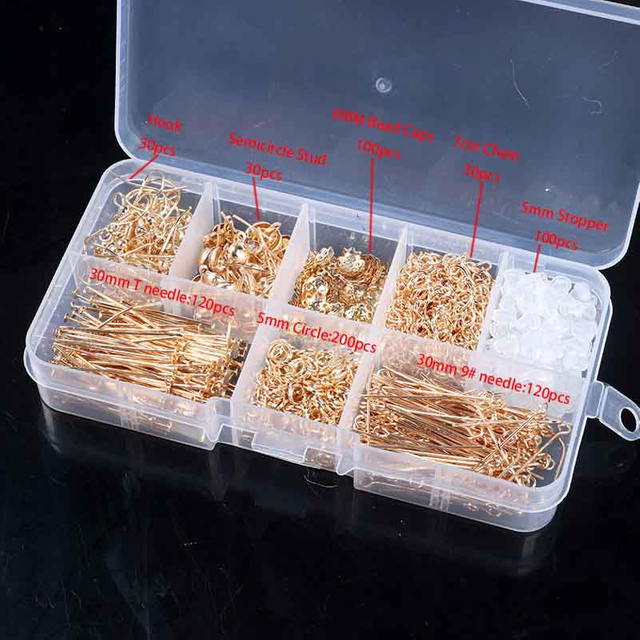 Fiasrel Alloy Set Horse Clip Clasp / Lobster Clasp / Open Jump Rings Jewelry Making Supplies Kit for DIY Jewelry Making Accessories